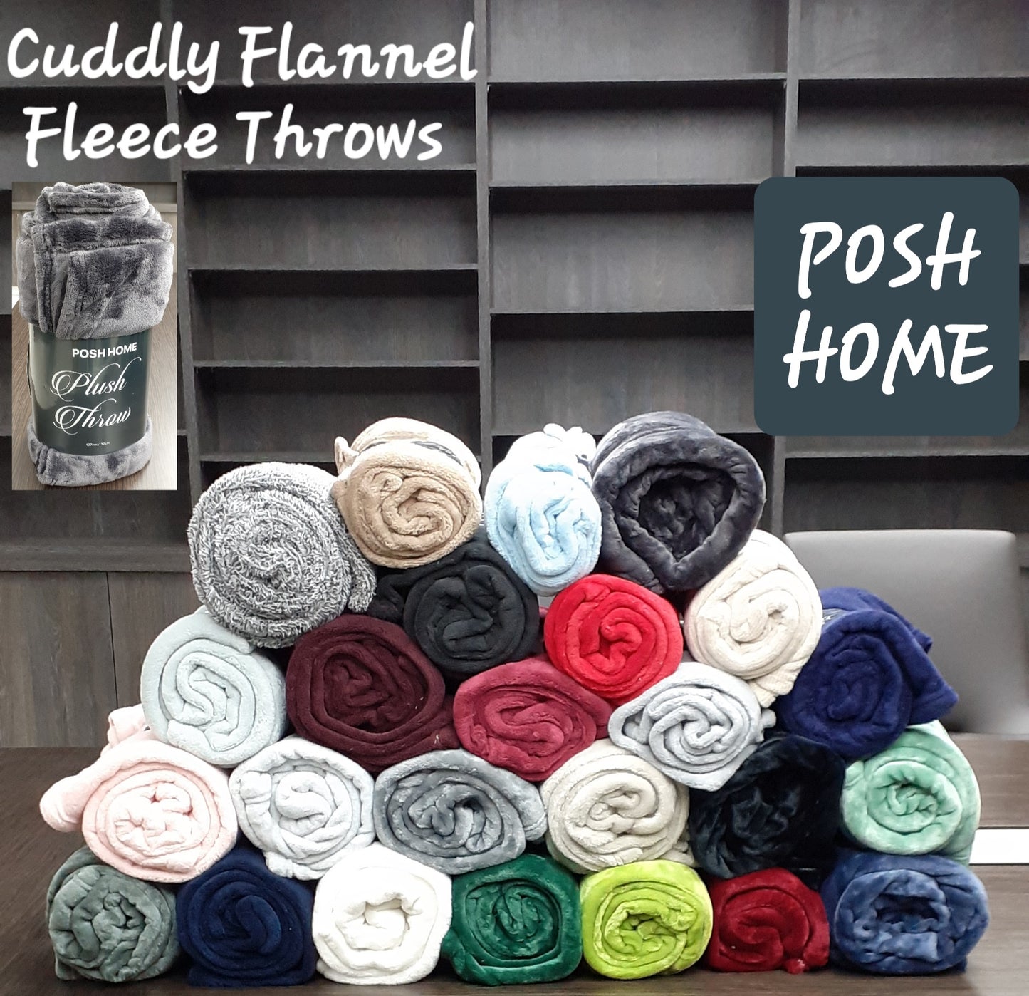 Cuddly Flannel Fleece Throws