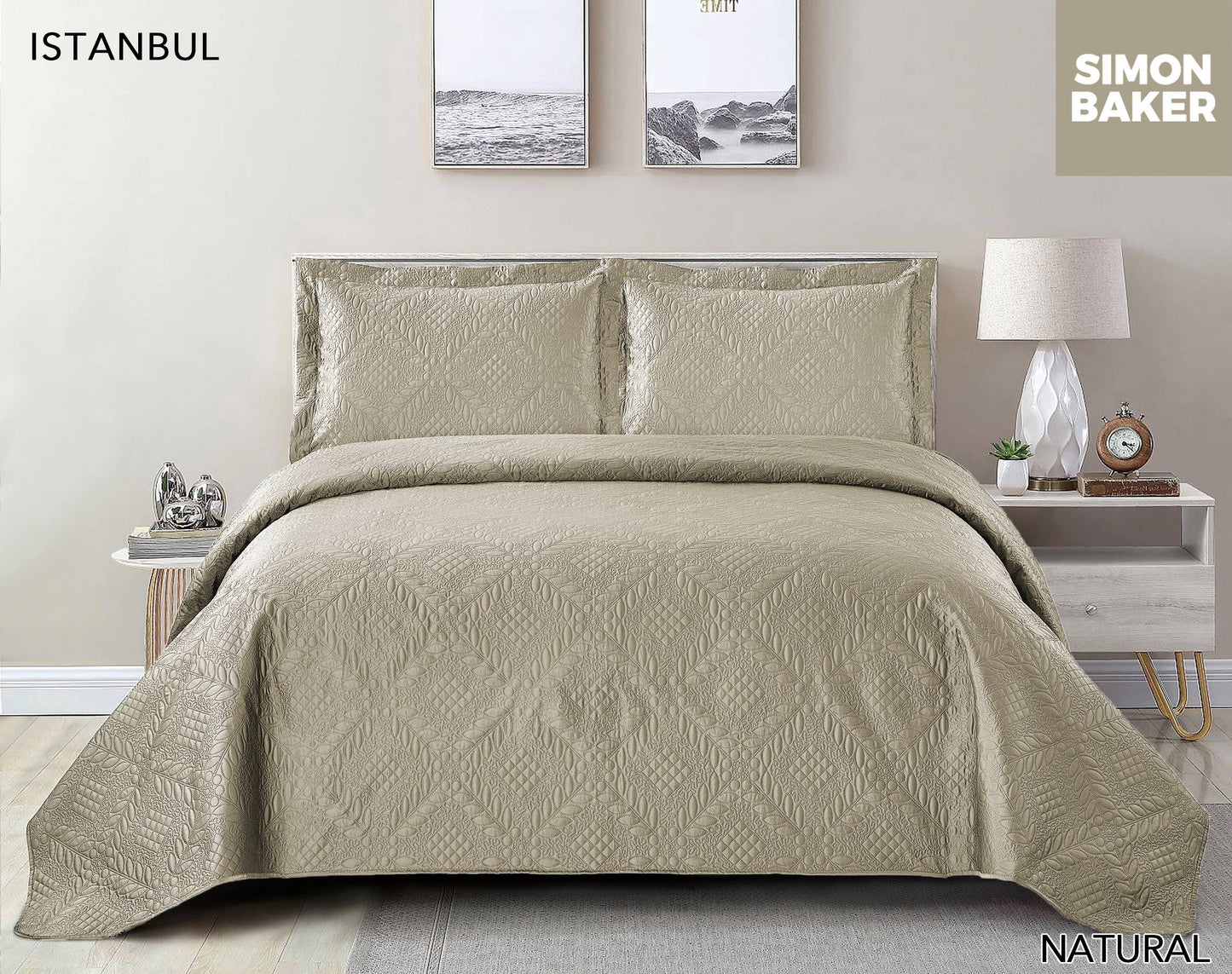 Istanbul Pin-Quilt Bedspread