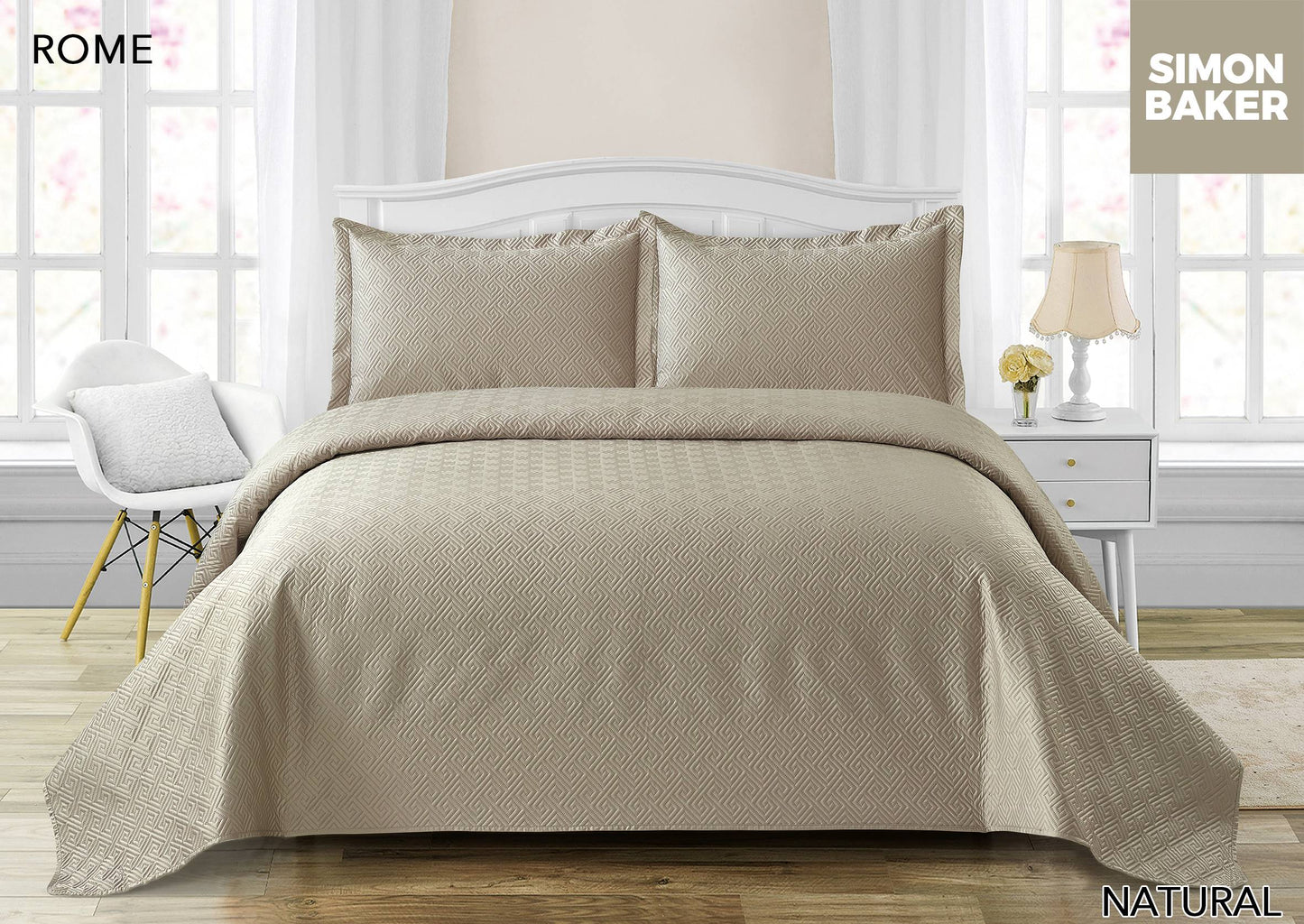 Rome Pin-Quilt Bedspread
