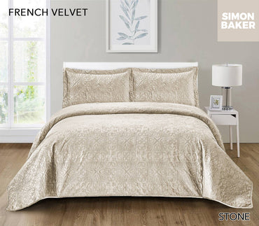 French Pin-Quilted Velvet Bedspreads