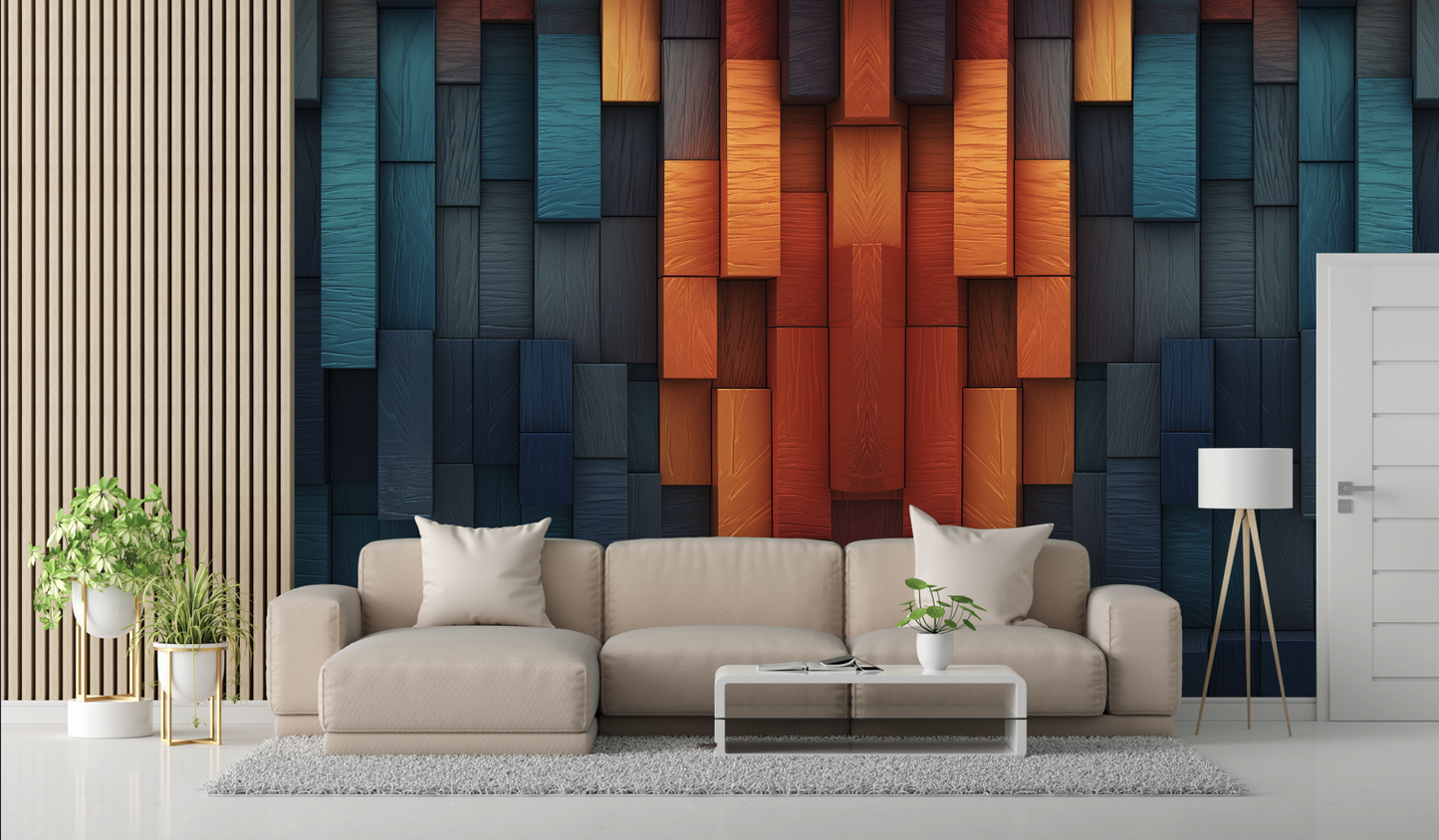 3-D Block Wallpaper