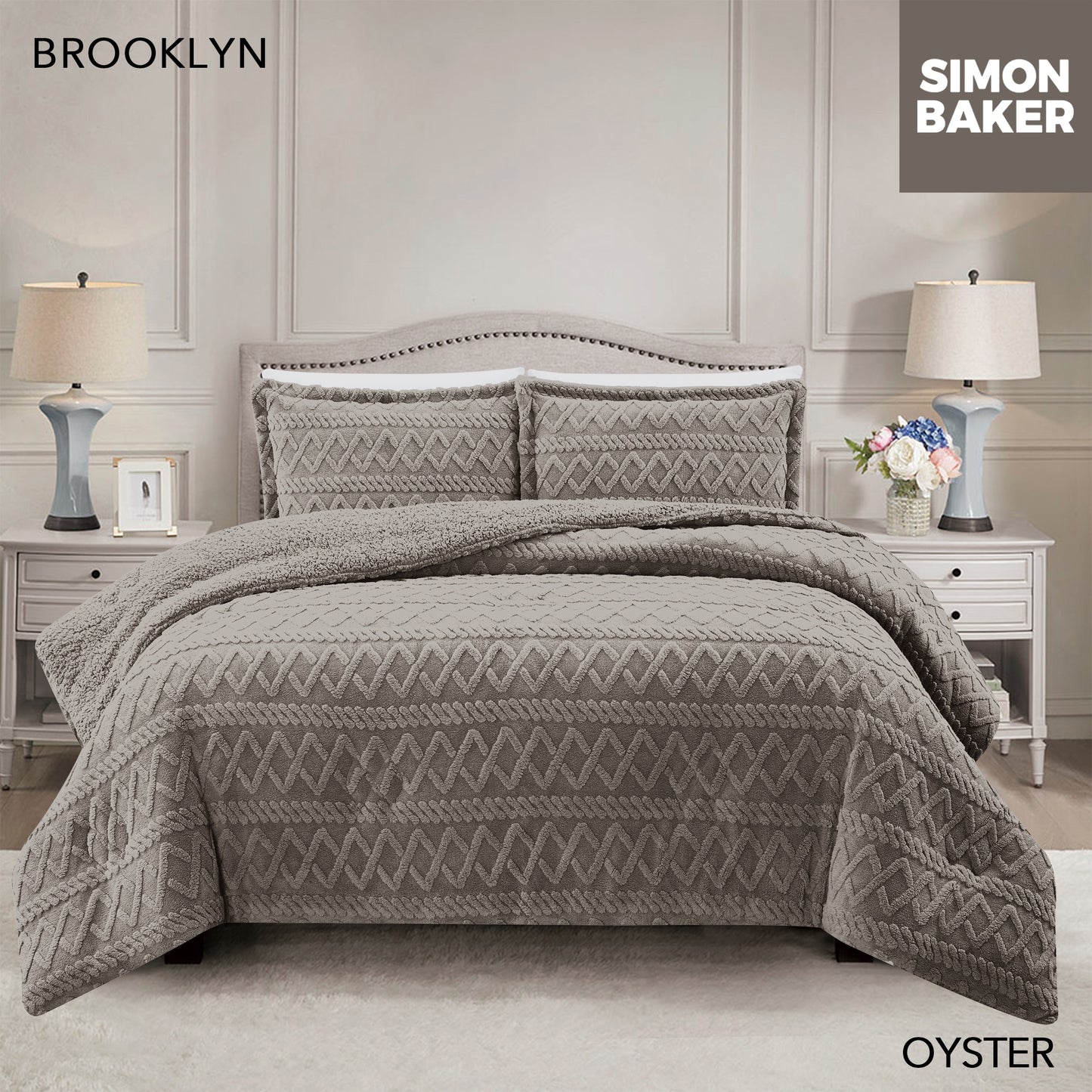 Brooklyn Comforter Set with Sherpa
