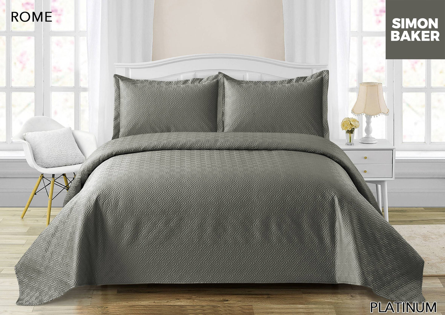 Rome Pin-Quilt Bedspread