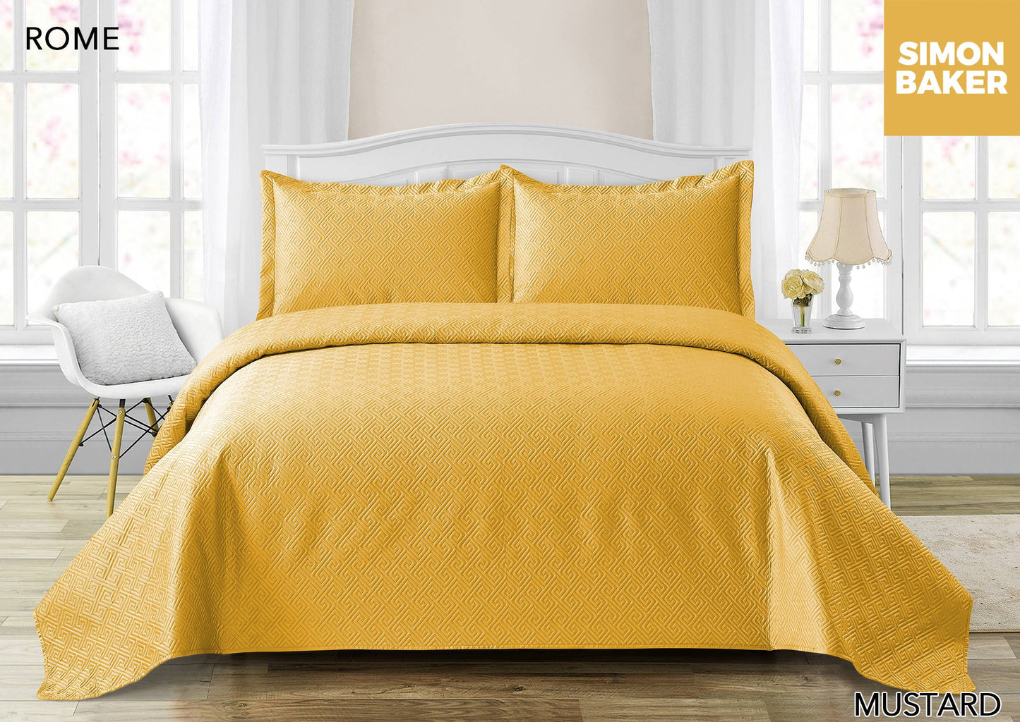 Rome Pin-Quilt Bedspread