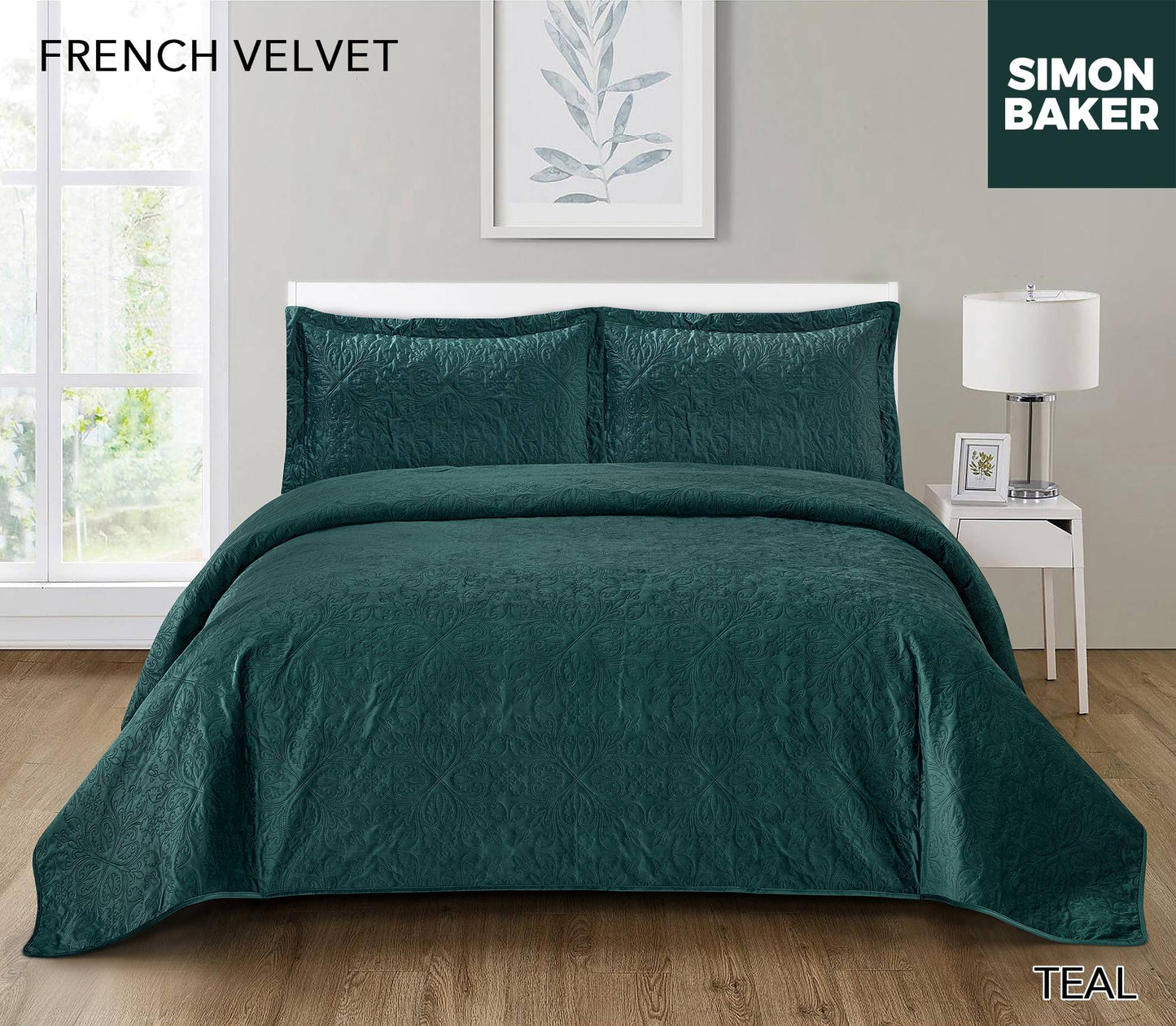 French Pin-Quilted Velvet Bedspreads