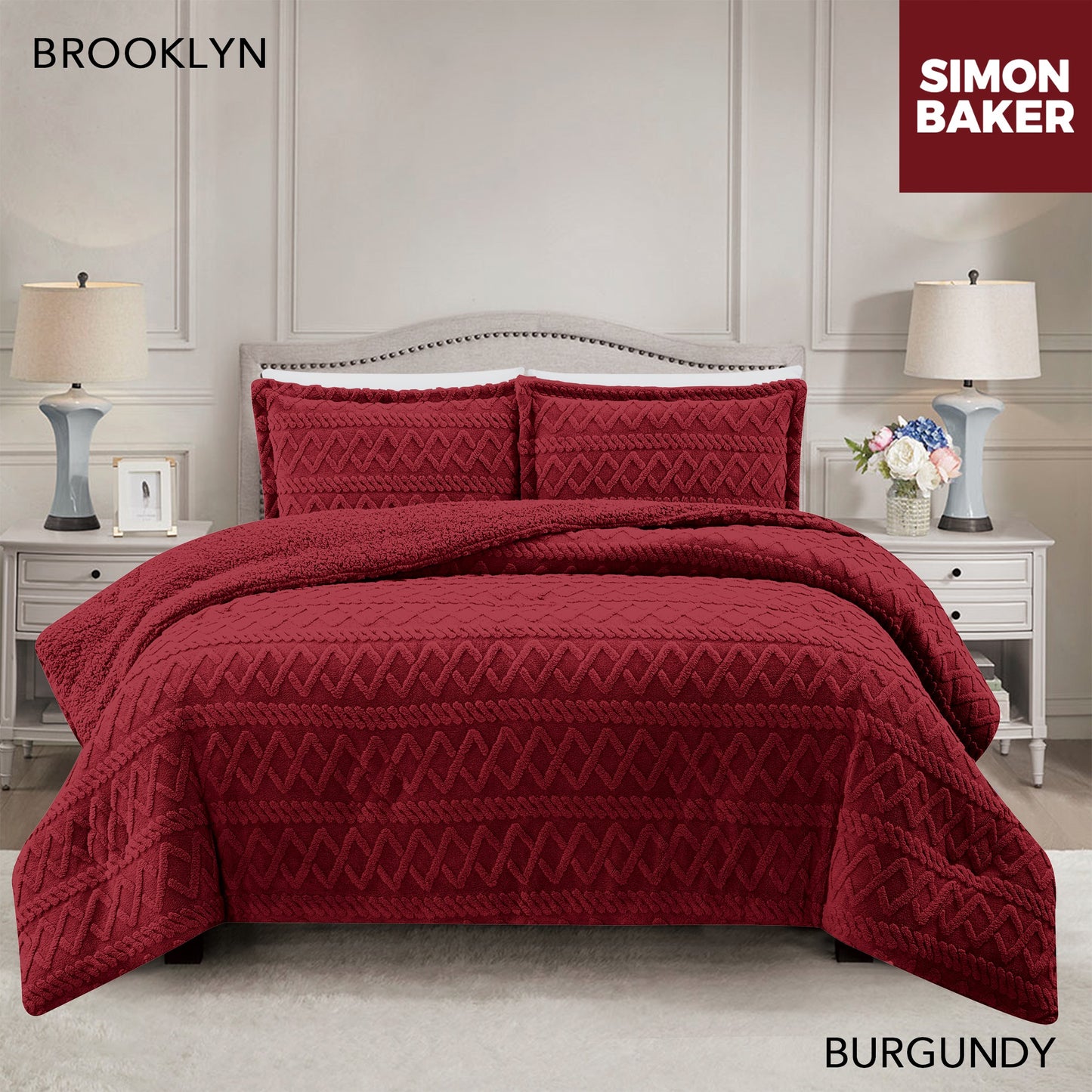 Brooklyn Comforter Set with Sherpa
