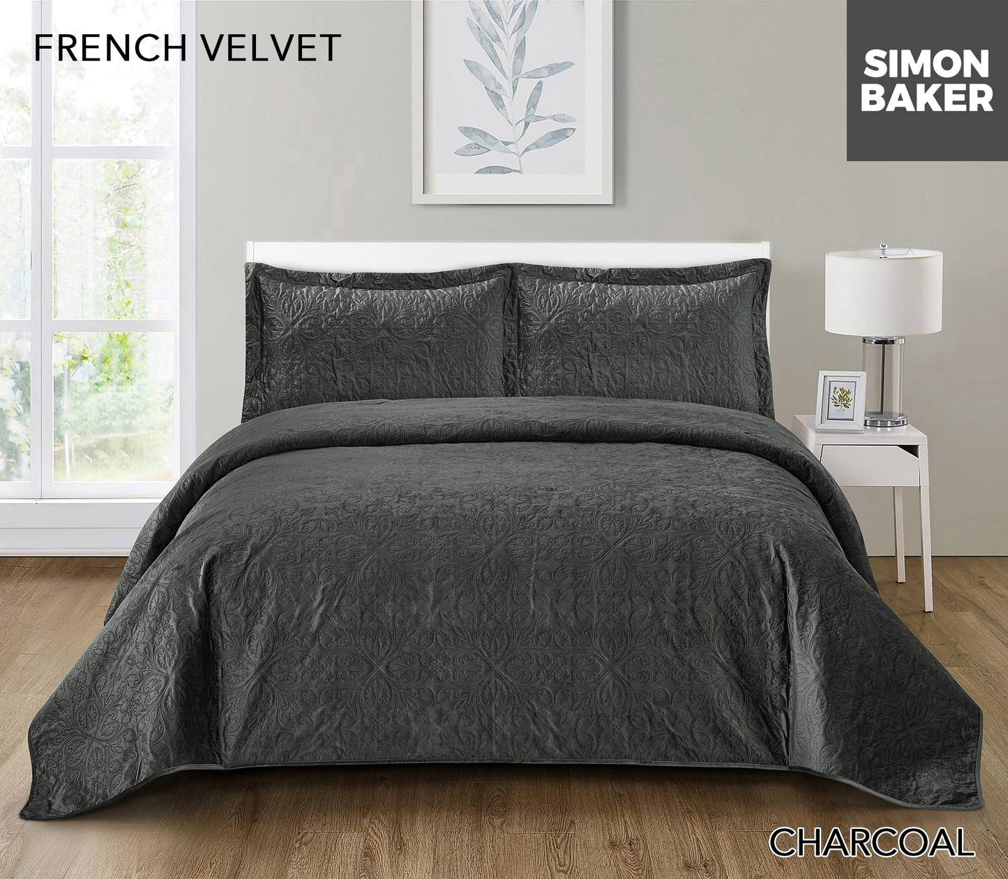 French Pin-Quilted Velvet Bedspreads