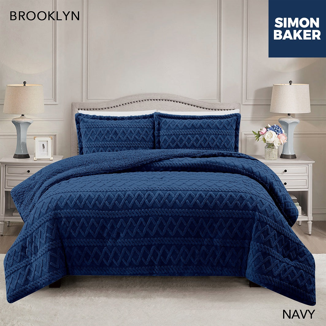 Brooklyn Comforter Set with Sherpa