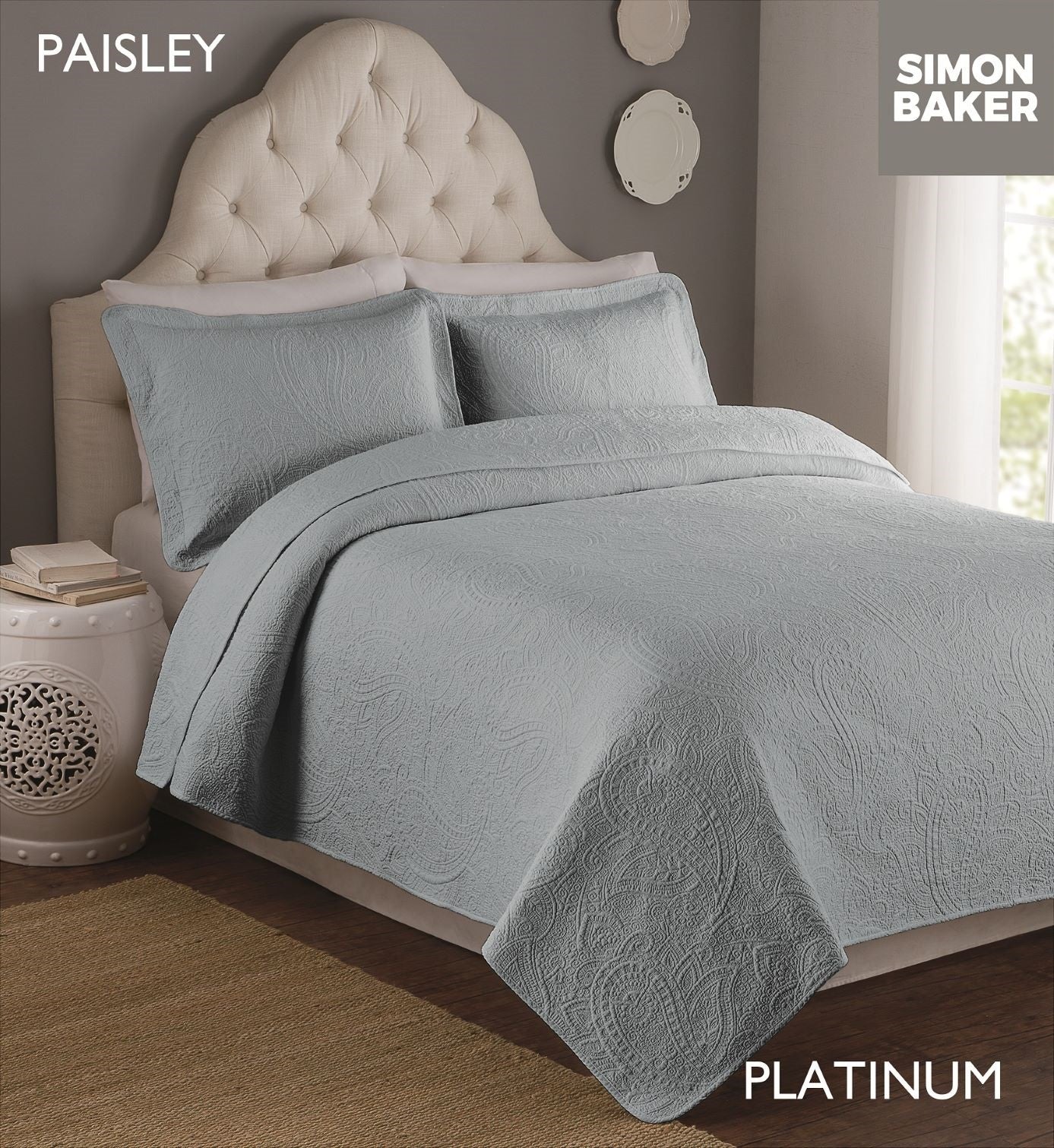 Quilted Paisley Bedspreads