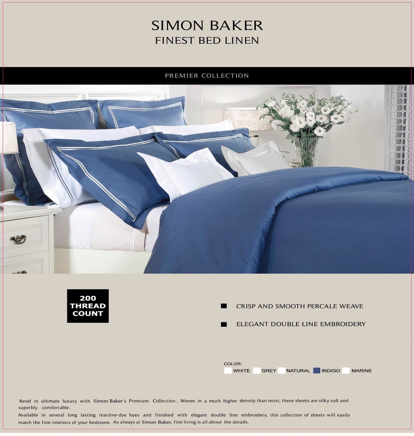 Percale Double-Satin Stitched Duvet Cover Sets
