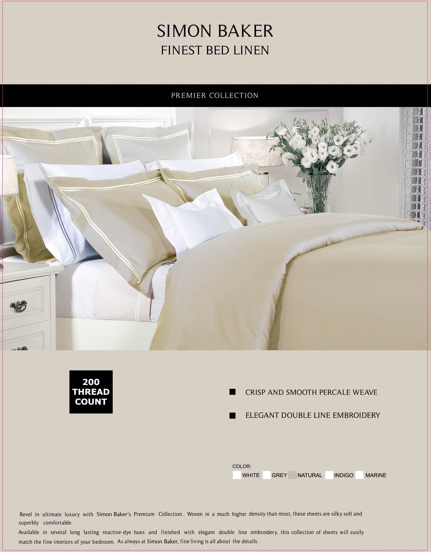 Percale Double-Satin Stitched Duvet Cover Sets