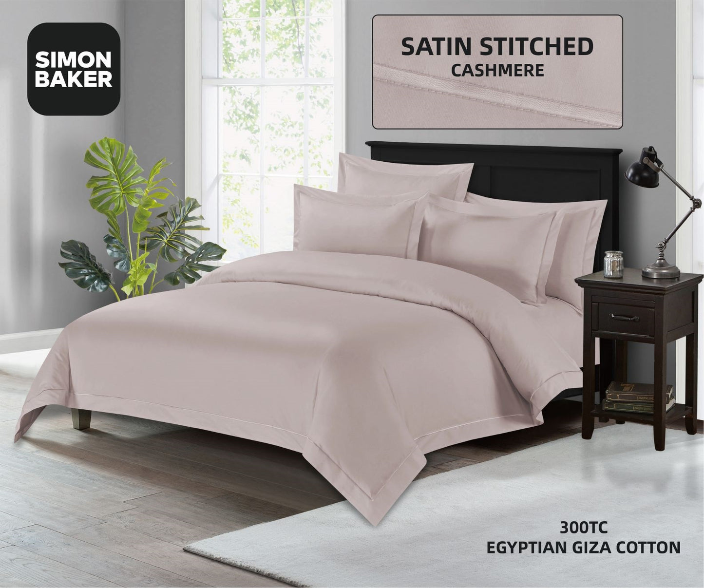 Satin Stitched Egyptian Cotton Duvet Set