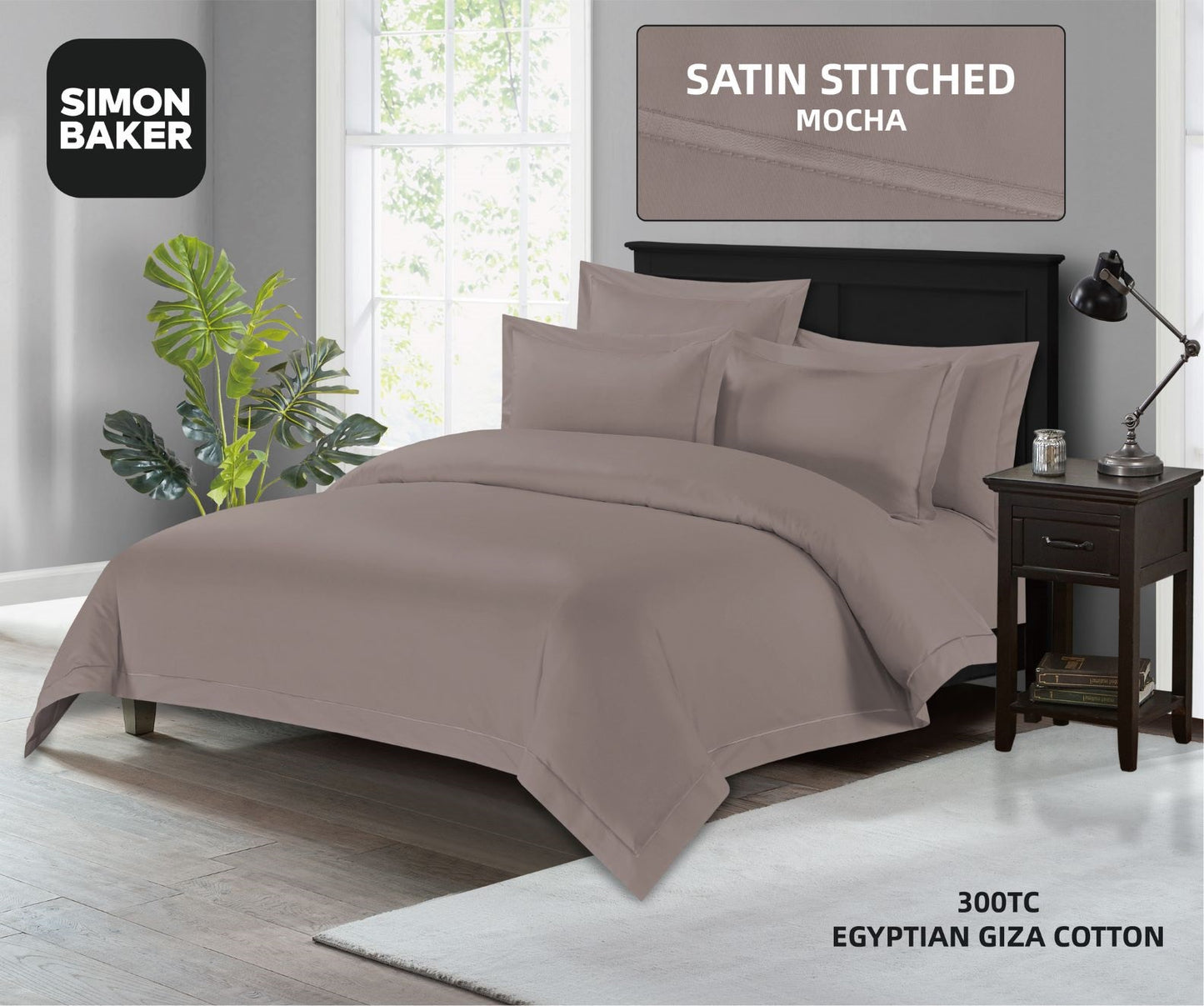 Satin Stitched Egyptian Cotton Duvet Set