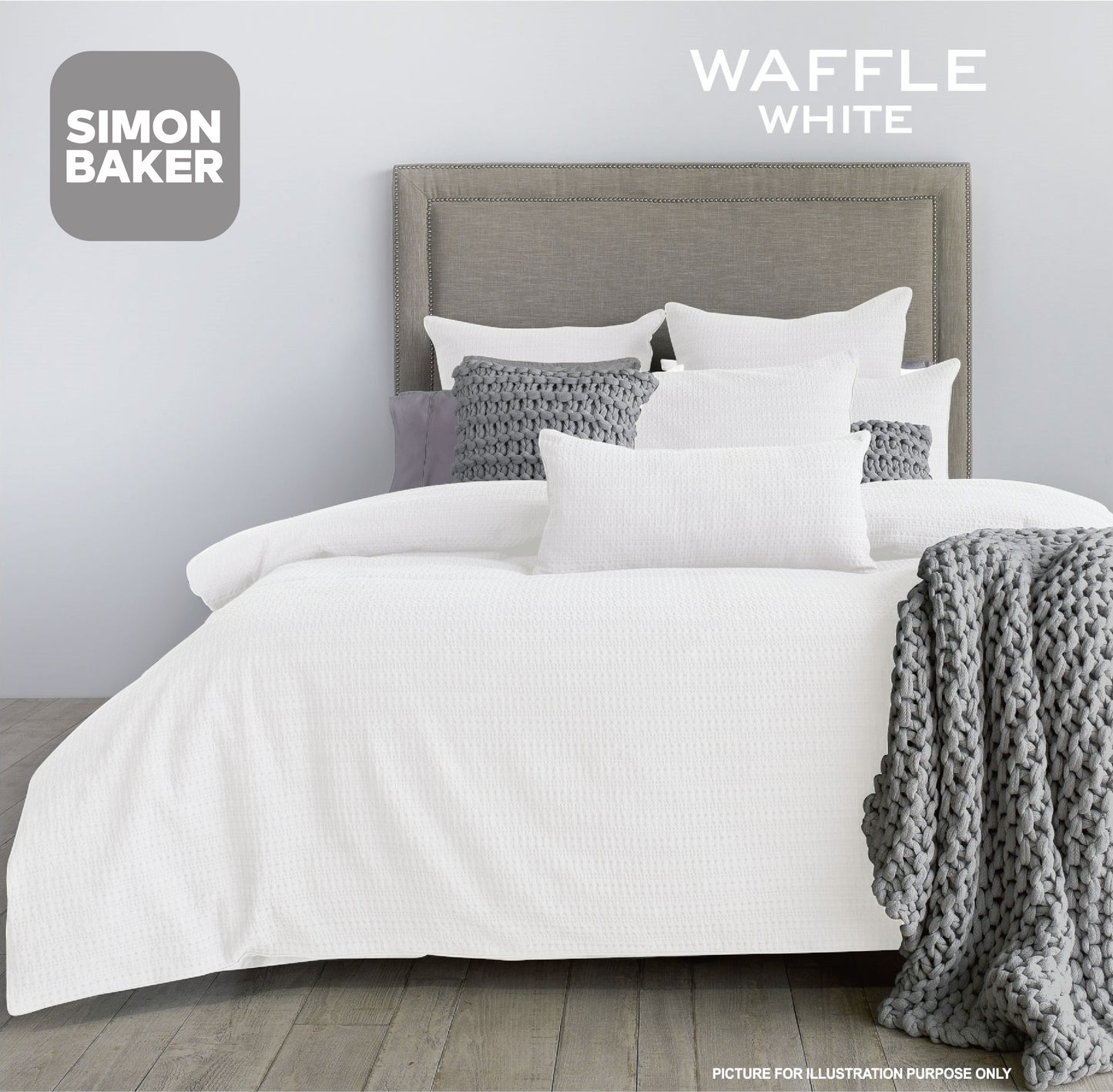 Waffle Weave Cotton Duvet Cover Set