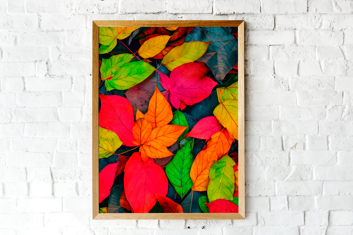 Multi-Color Flower Printed Painting