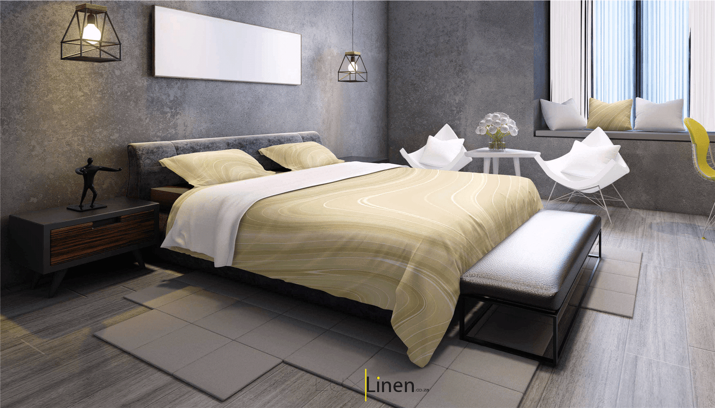 Luxury Marble & White Bedding Set