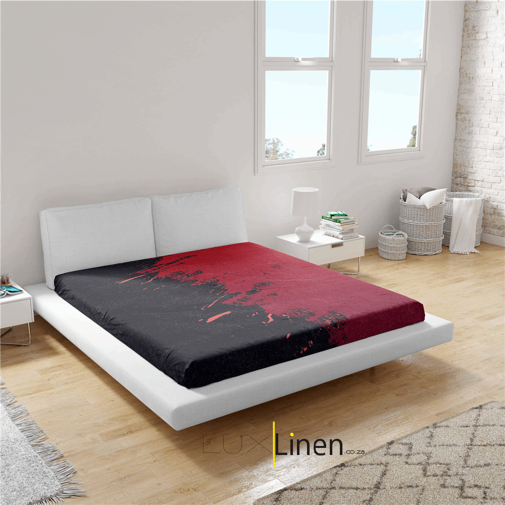 Black & Red Bed Sheet