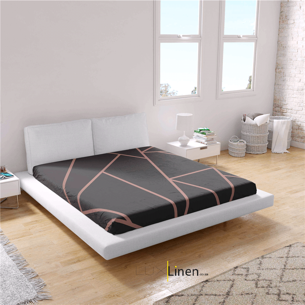Bronze Stipe Bed Sheet