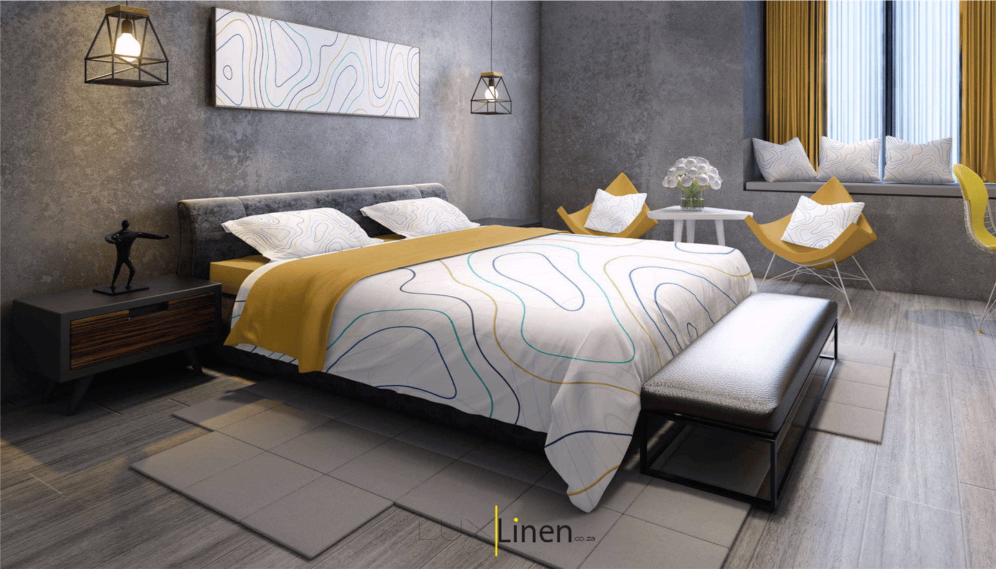 Spiral Gold Bedding Set