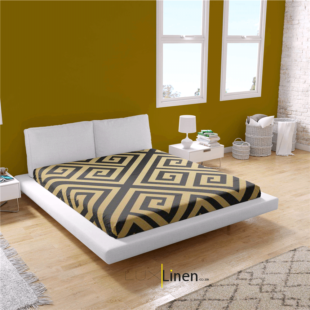 Black & Gold Bed Sheet
