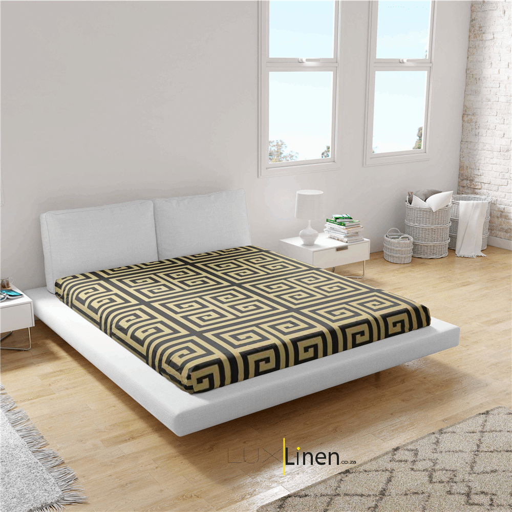 Gold Spiral bed Sheet