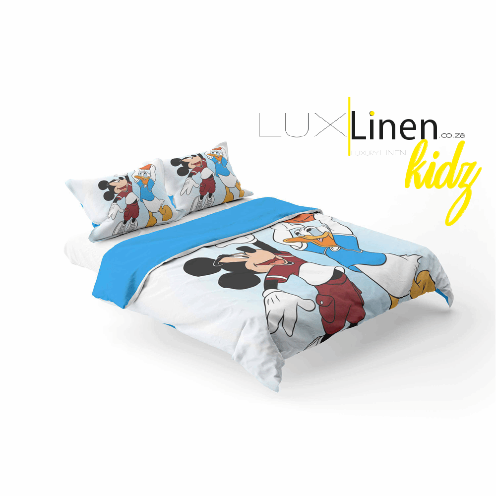 Mikkey Mouse & Donald Duck Bedding Set