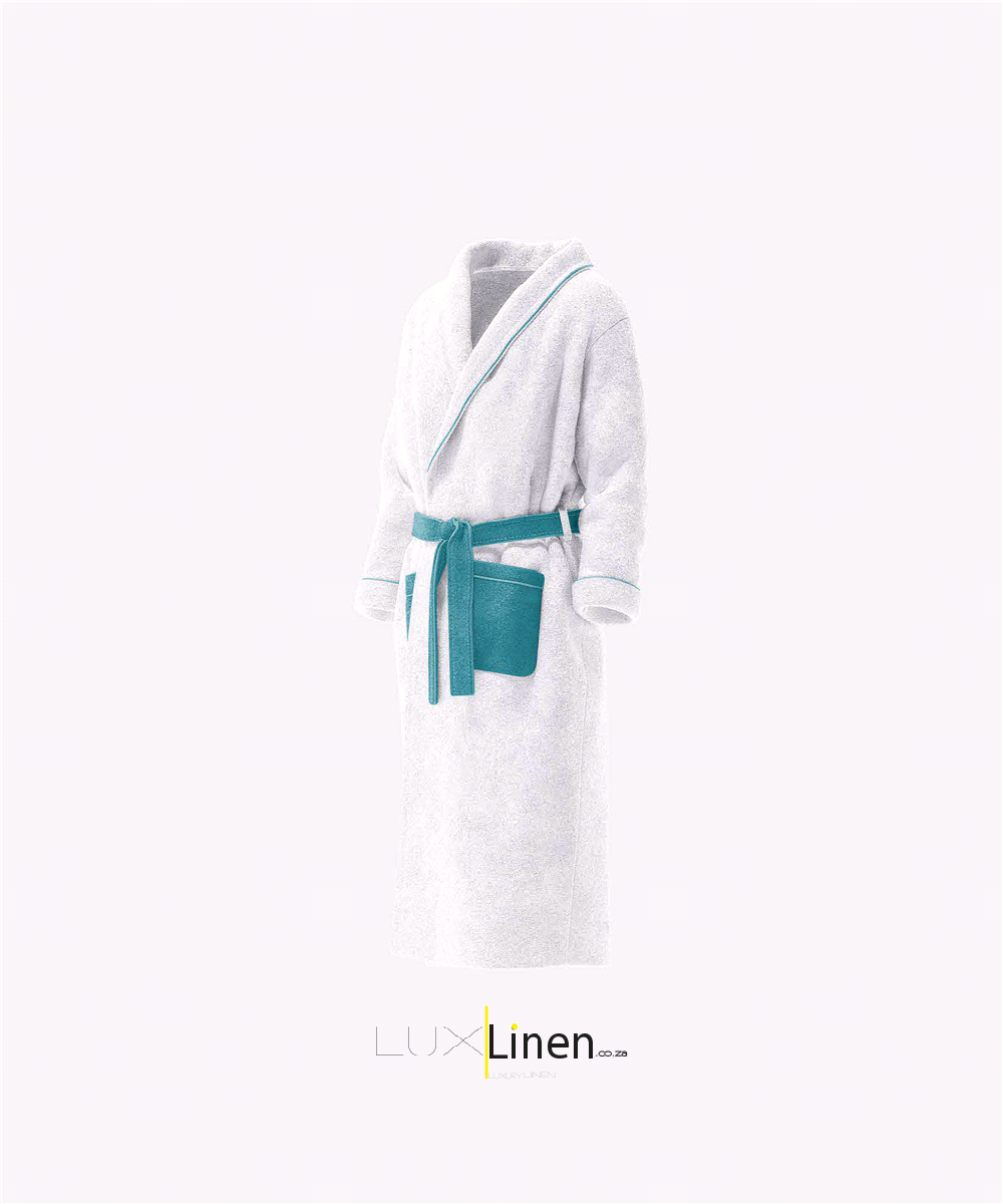 White & Turquoise Robe