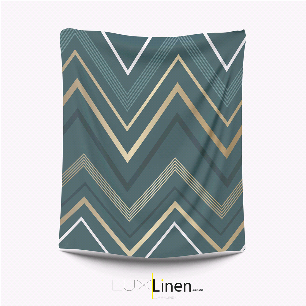 Green & Gold Flannel Blanket