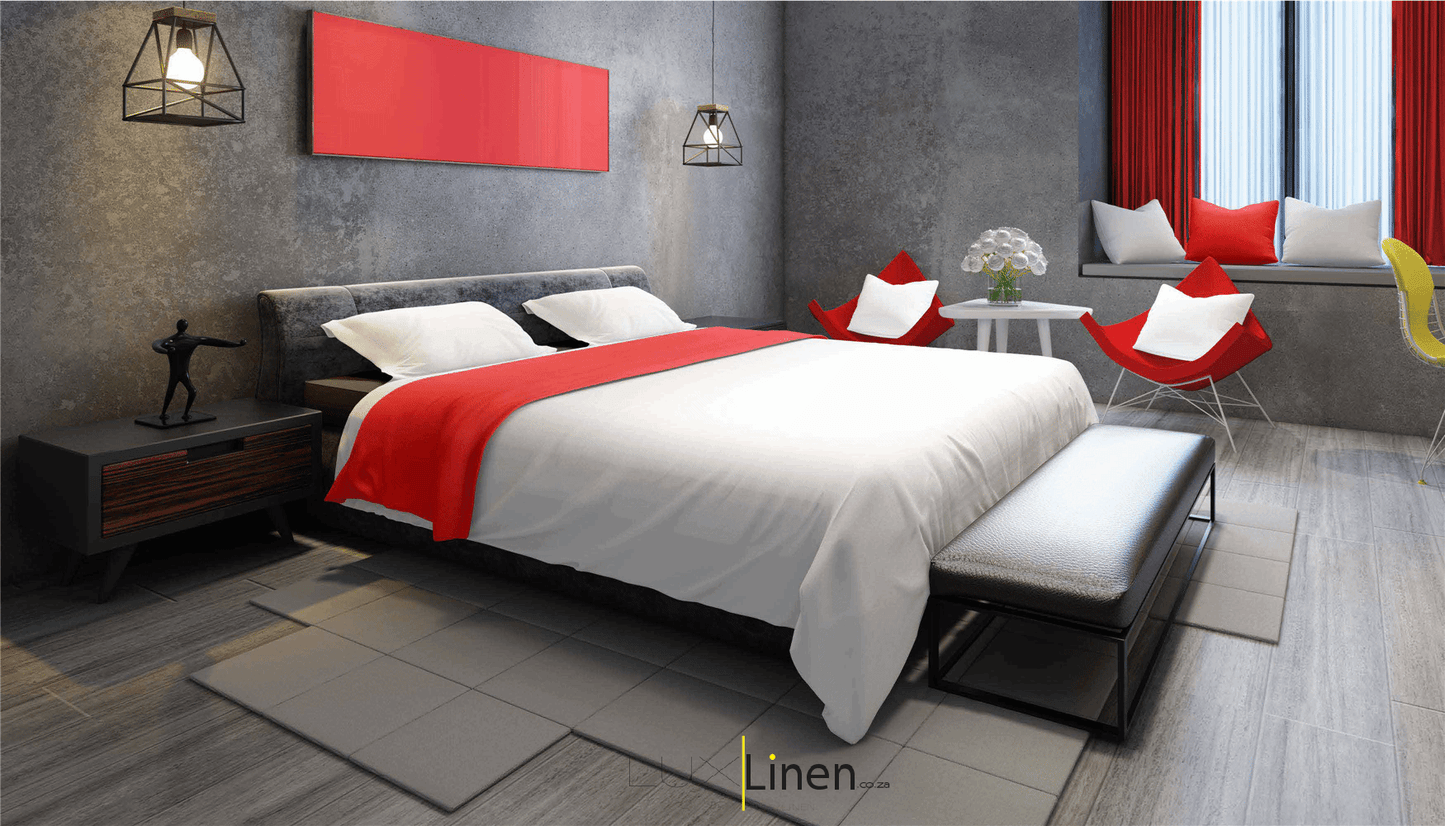 Red & White Bedding Set