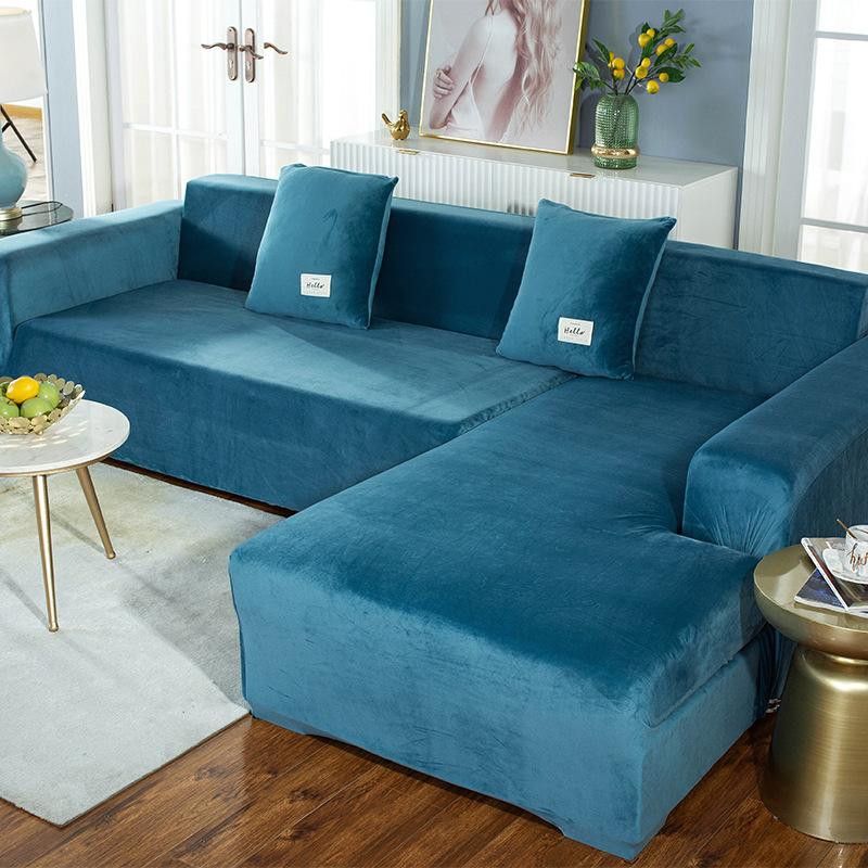 Teal velvet sale sectional