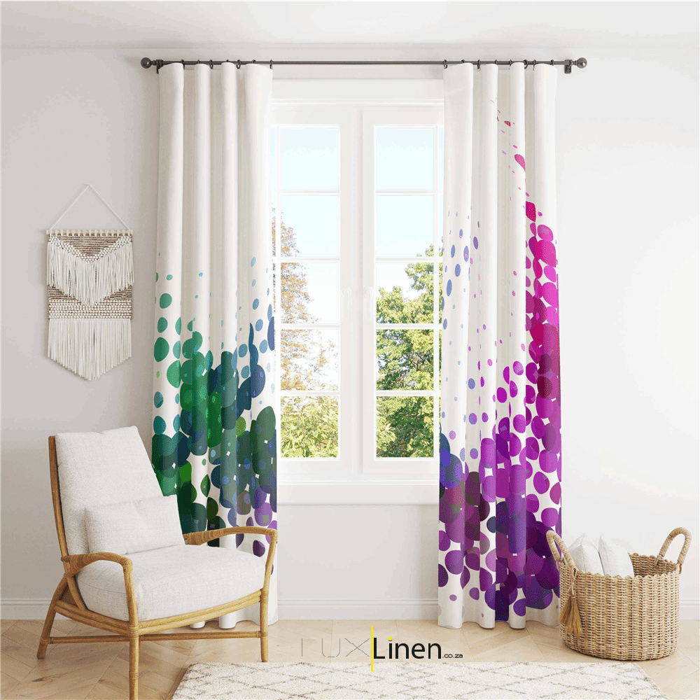 Green & Purple Curtain