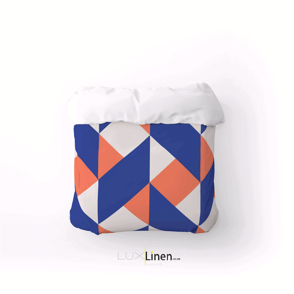 Blue & Orange Floral Duvet