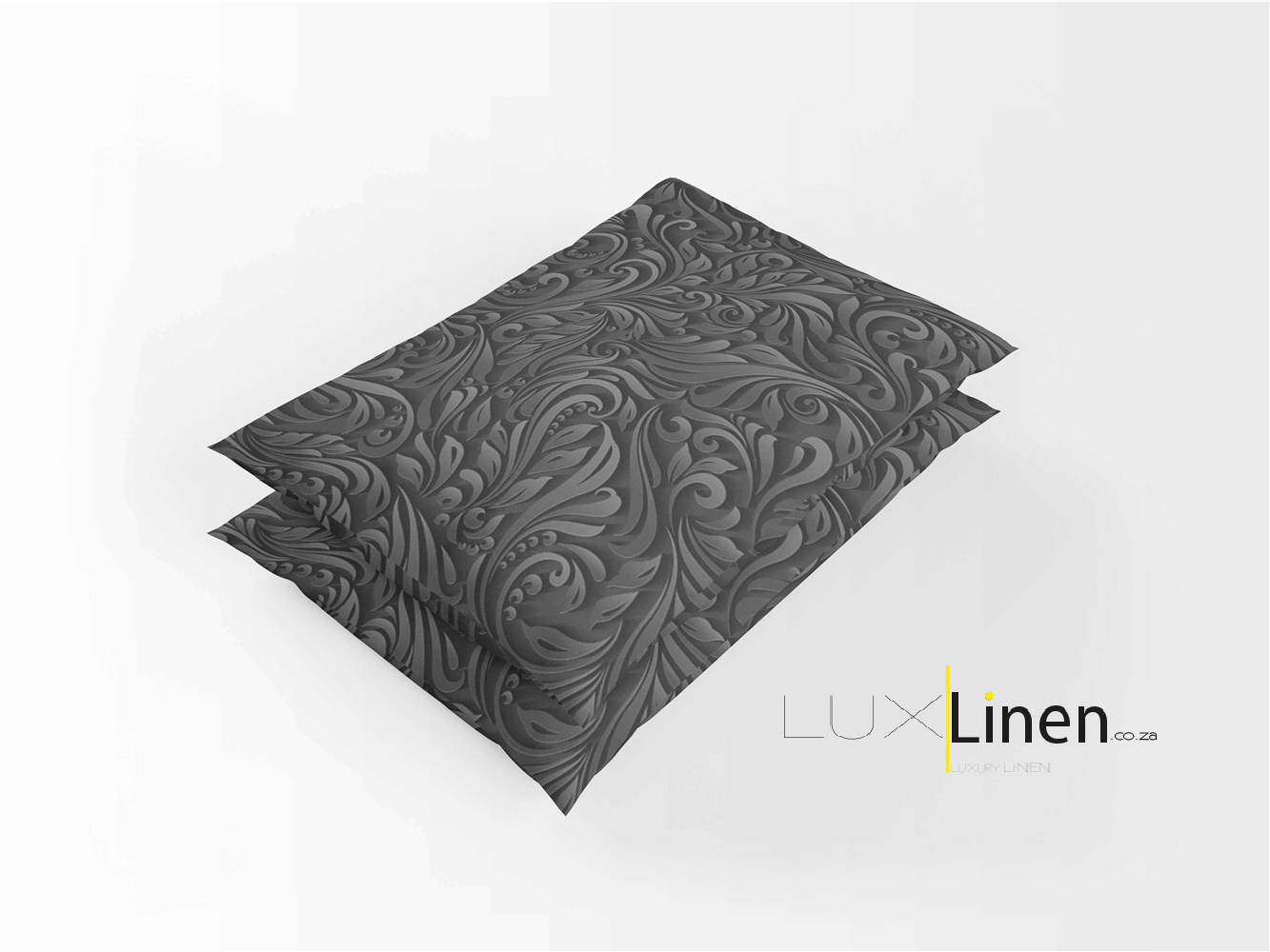 Black Floral Bed Pillows