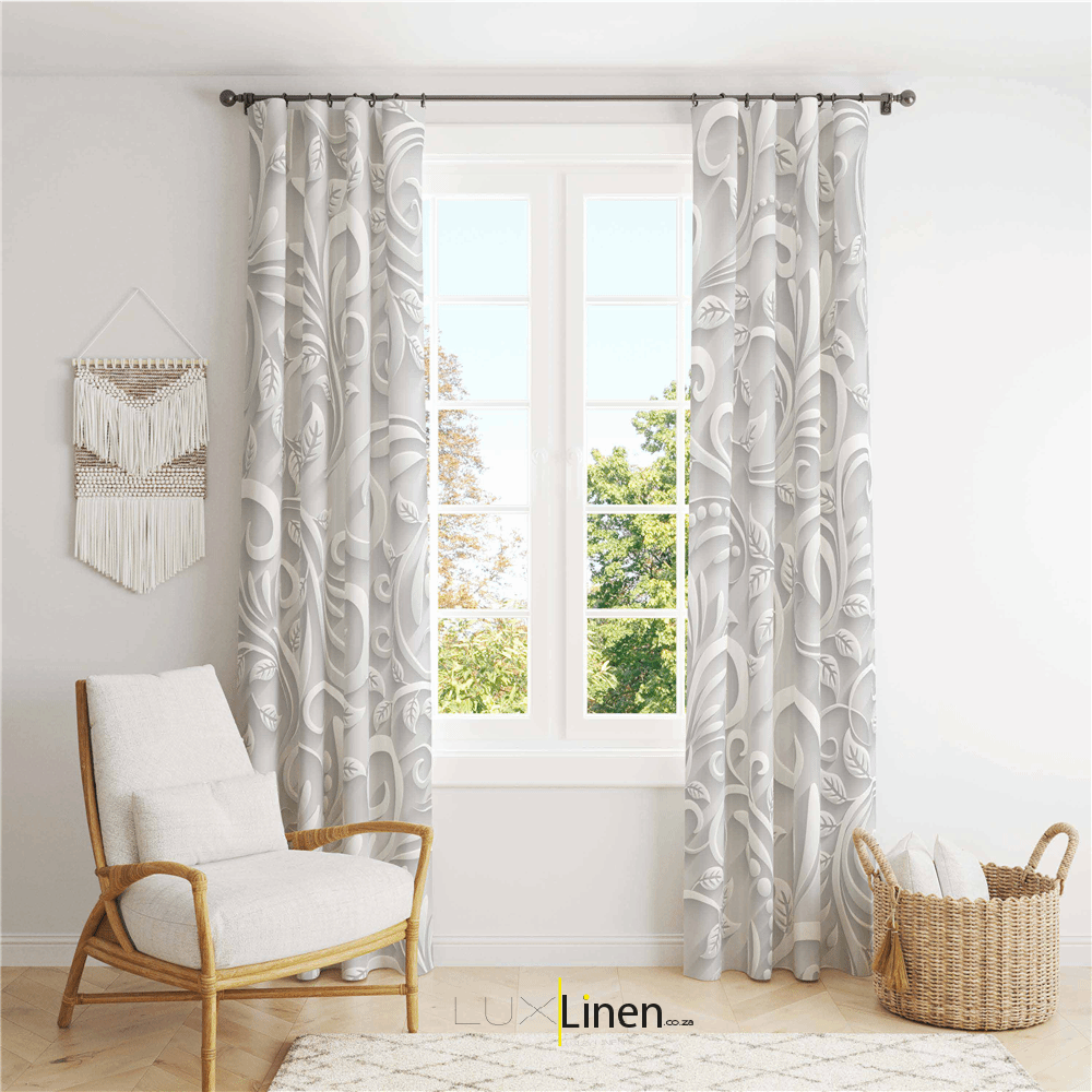 Floral 3-D Curtain