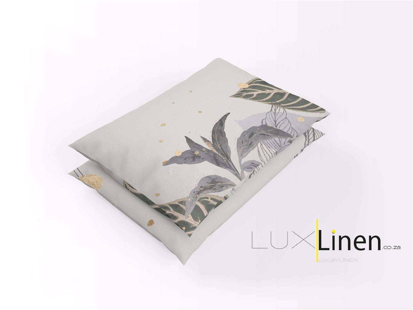 Green & Gold Bed Pillows