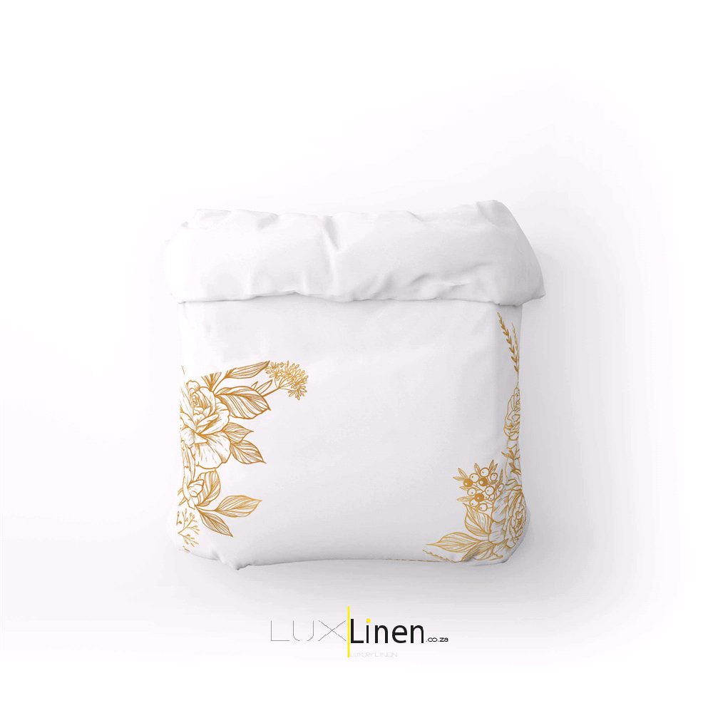 White & Gold Duvet