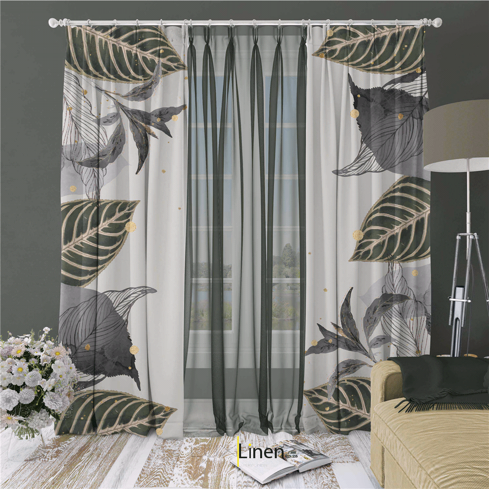 Green Leaf Curtain