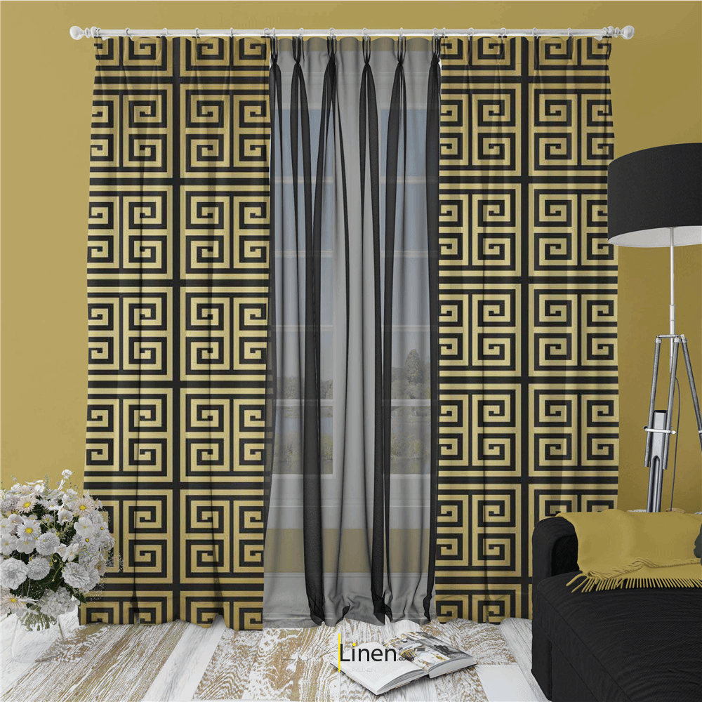 Luxury Gold Curtain Set