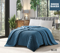 Ribbed Faux Fur Blanket