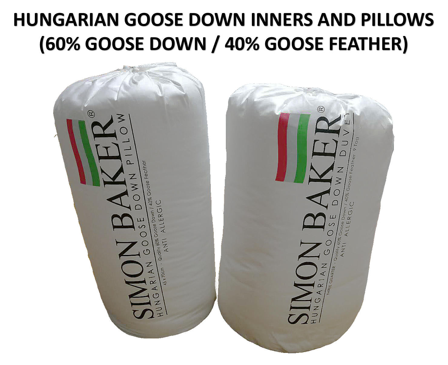 Hungarian Goose Down 60/40 Pillow Inner