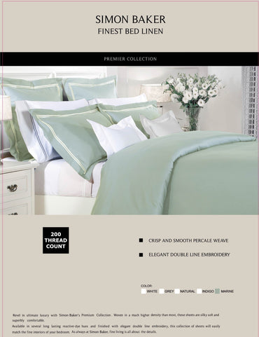 Percale Double-Satin Stitched Duvet Cover Sets