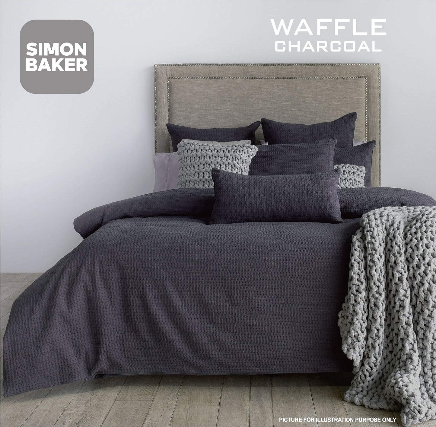 Waffle Weave Cotton Duvet Cover Set