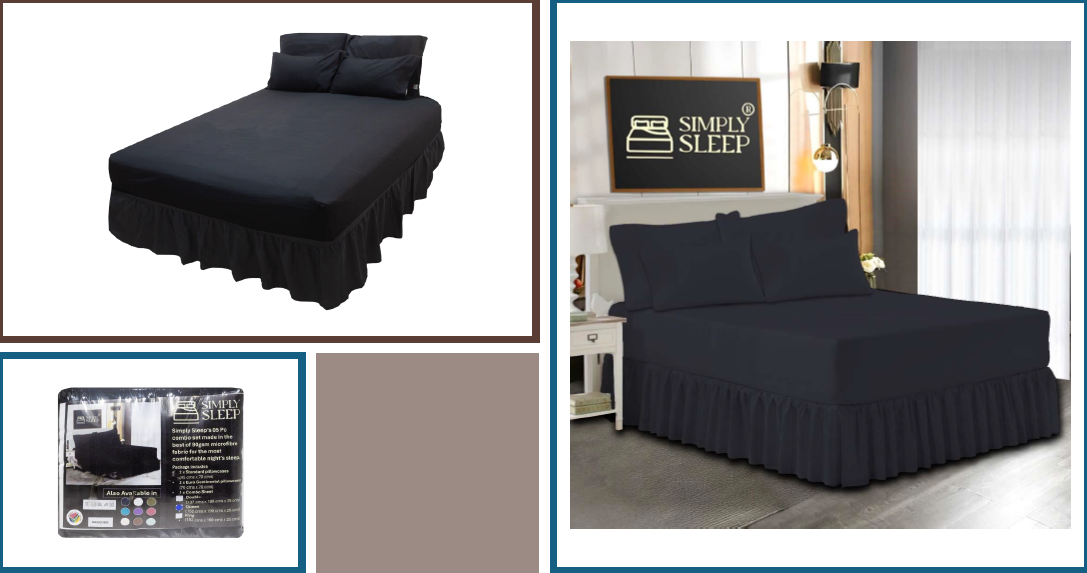 Simply Sleep 05 Pc 90GSM Bedding Combo