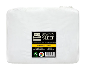 Simply Sleep - 200 Thread Count Polycotton Lodge Collection Duvet Cover