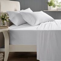 Simply Sleep - 200 Thread Count Polycotton Lodge Collection Flat Sheet