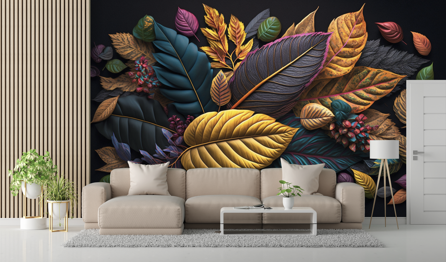 Mystical Leaf Wallpaper