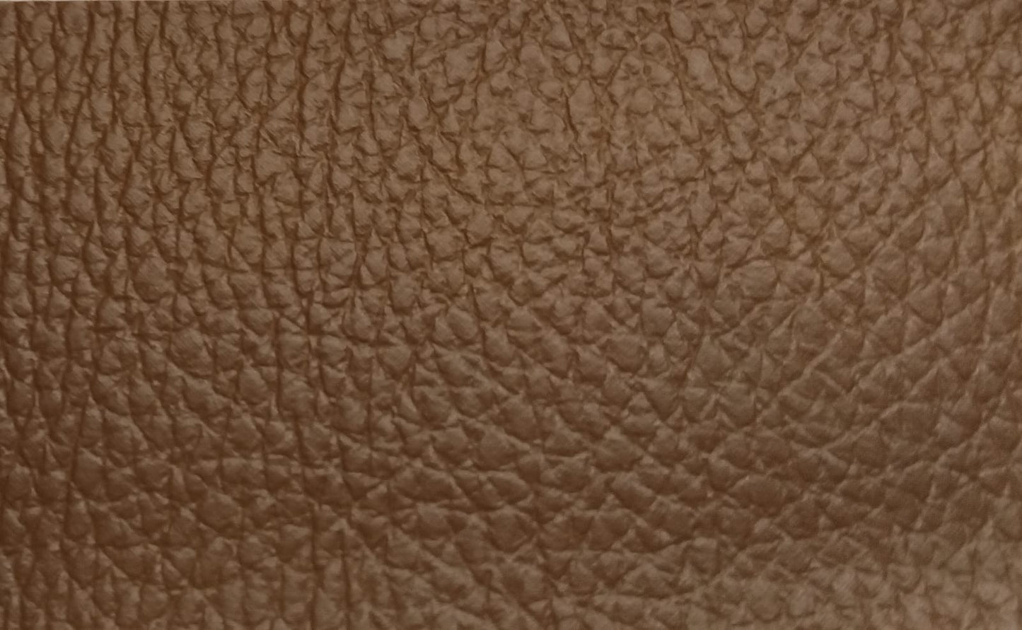 BUTTON GENUINE LEATHER OTTOMAN