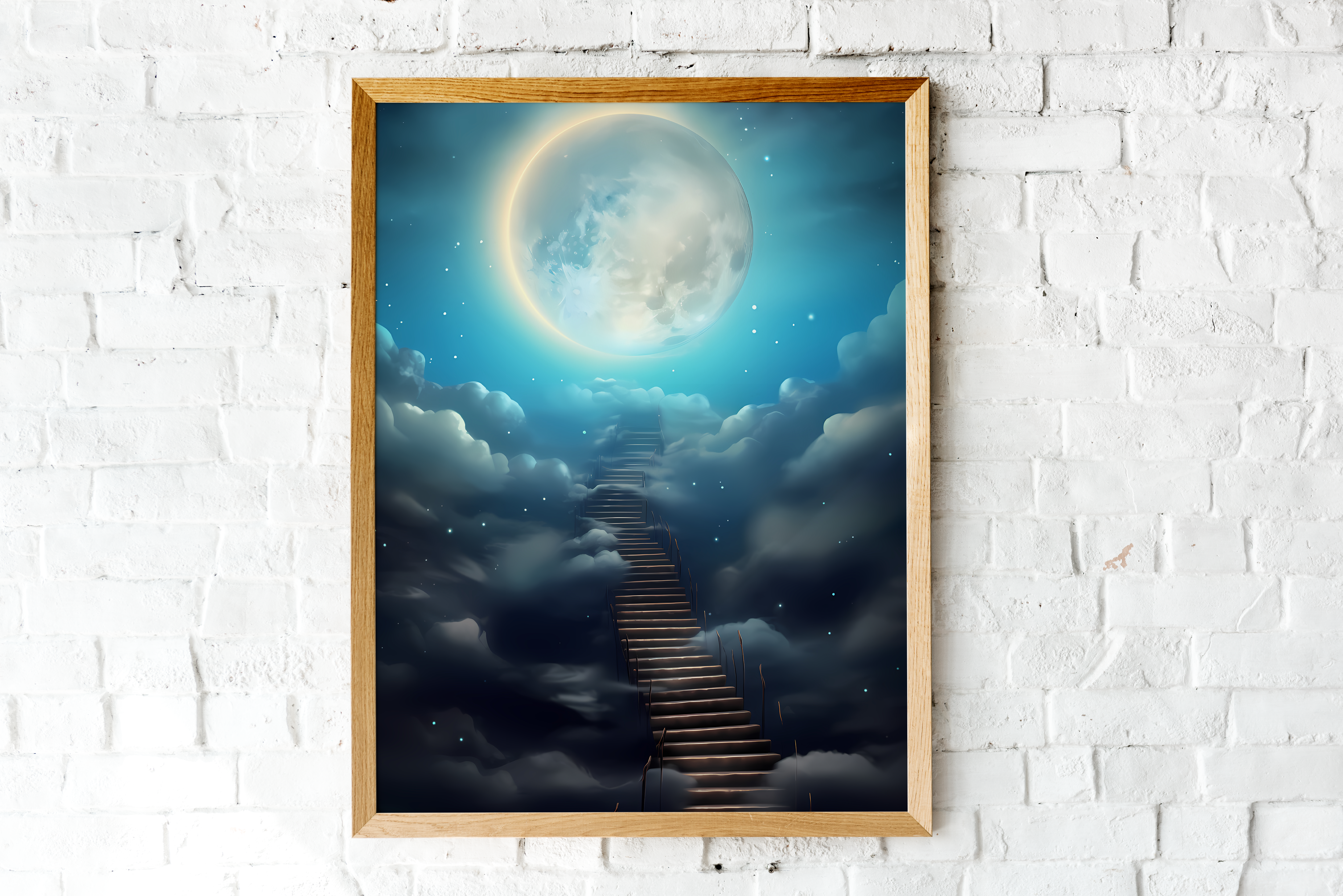 "Stairs to the Moon" Printed Painting