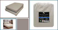 Rey's Fine Linens - T200 100% Cotton - Fitted Sheet - 01 Pc Pack