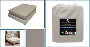 Rey's Fine Linens - T200 100% Cotton - Fitted Sheet - 01 Pc Pack